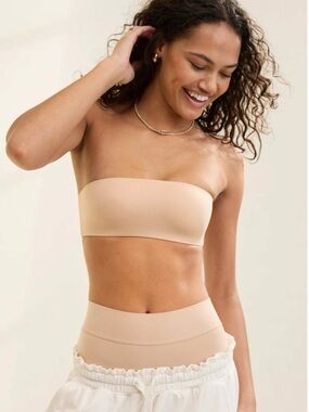 aerie Seamless Strapless Bandeau - Light Beige